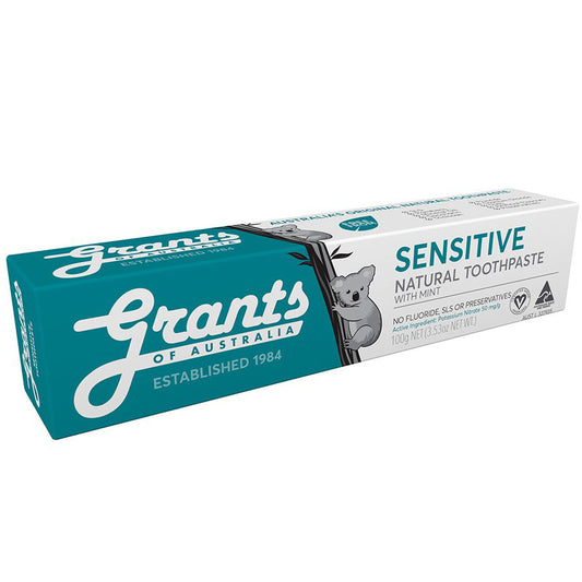 Grants Sensitive Toothpaste with Mint Fluoride Free | Harris Farm Online