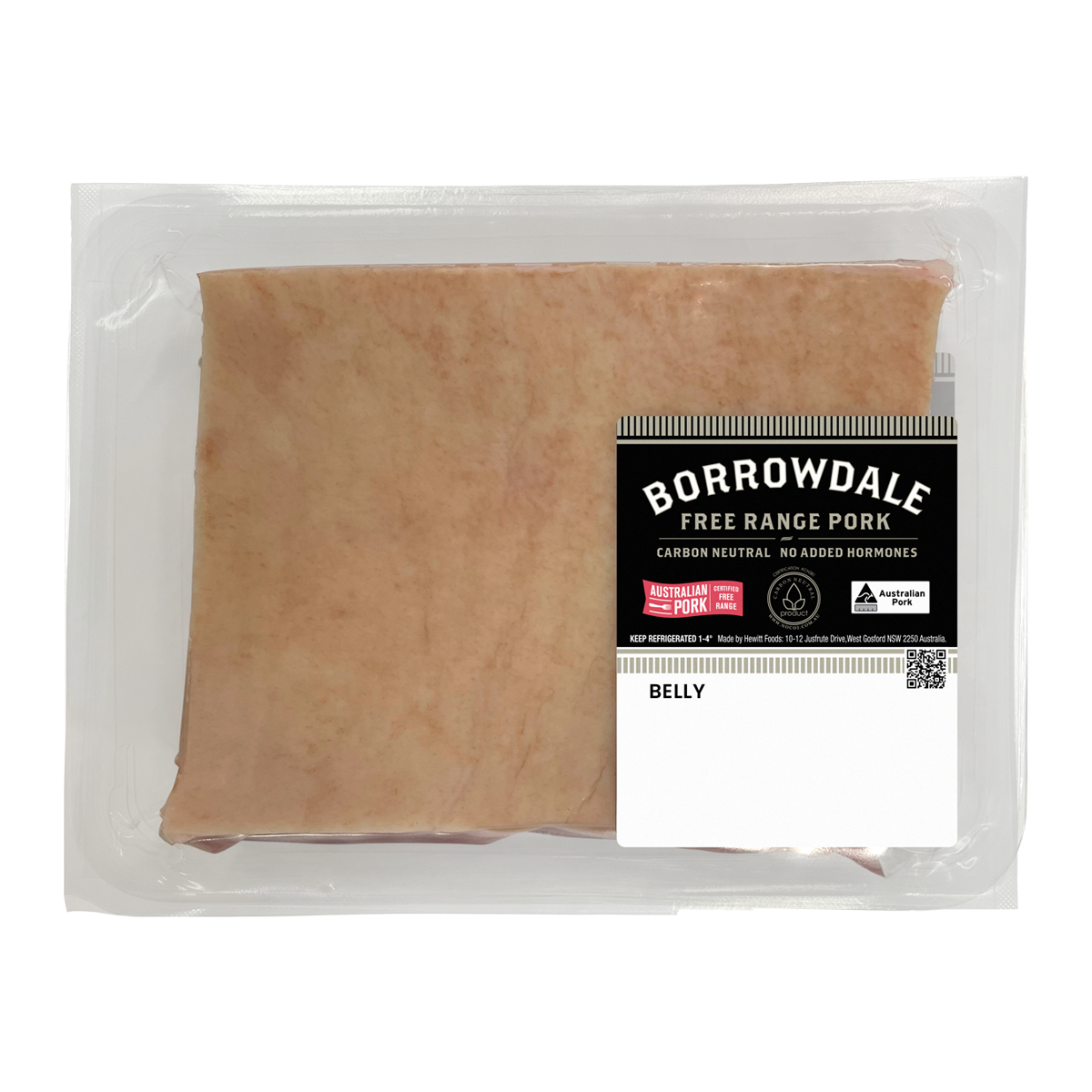 Borrowdale Free Range Pork Belly 800g-1.2kg