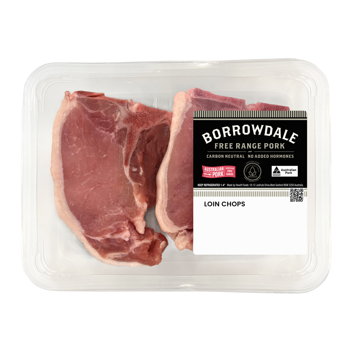 Borrowdale Free Range Pork Loin Chop 300g-500g