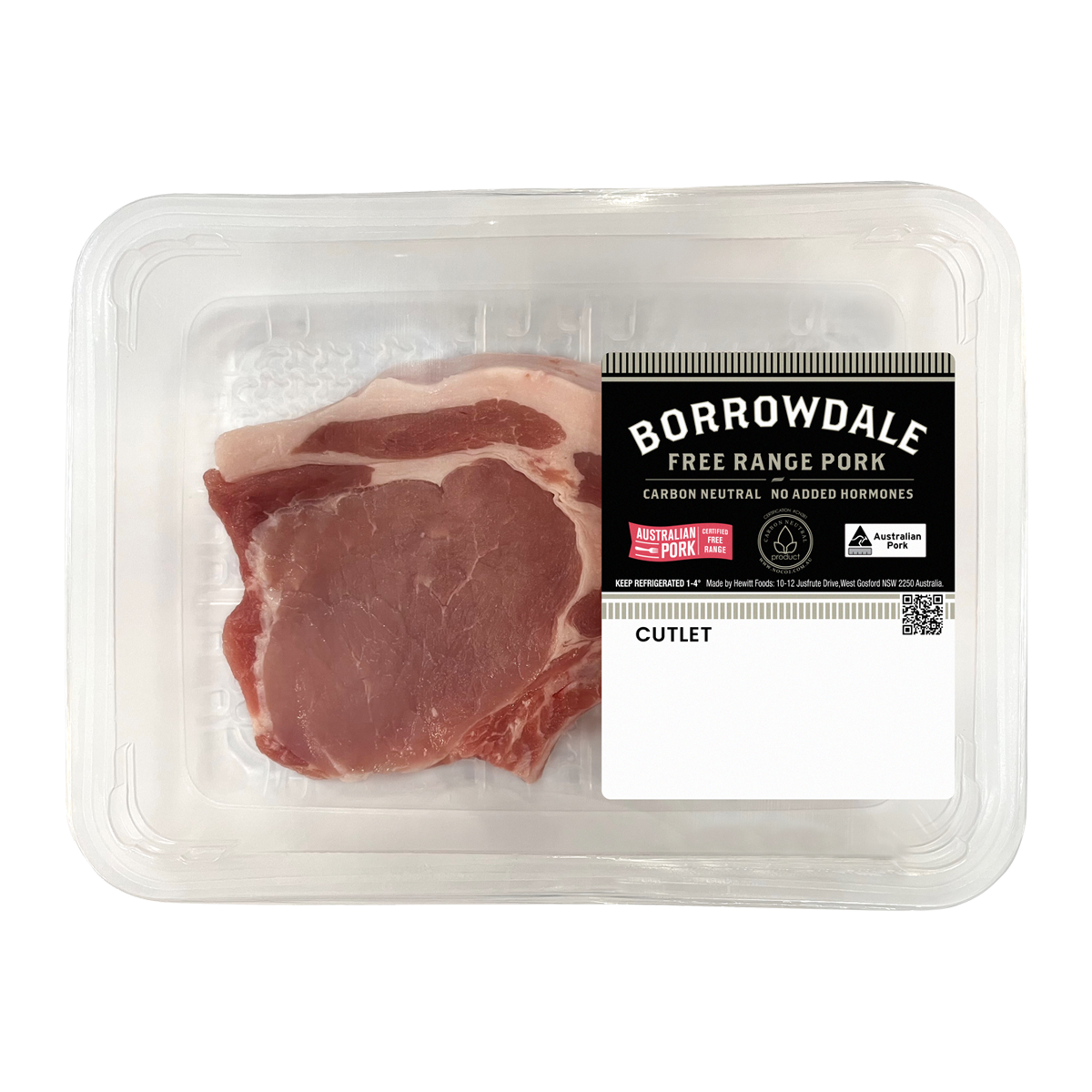 Borrowdale Free Range Pork Cutlet 250g-500g