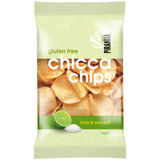 Piranha Gluten Free Chicca Chips Lime and Sea Salt | Harris Farm Online