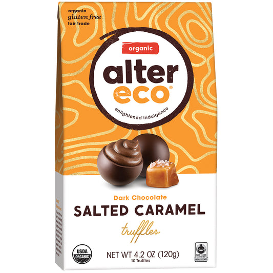 Alter Eco Organic Dark Chocolate Salted Caramel Truffles | Harris Farm Online