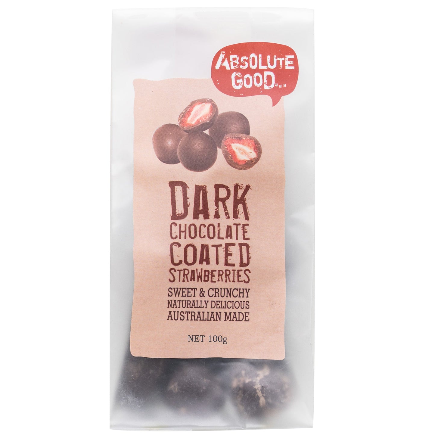 Absolute Good Dark Chocolate Coated Strawberries | Harris Farm Online