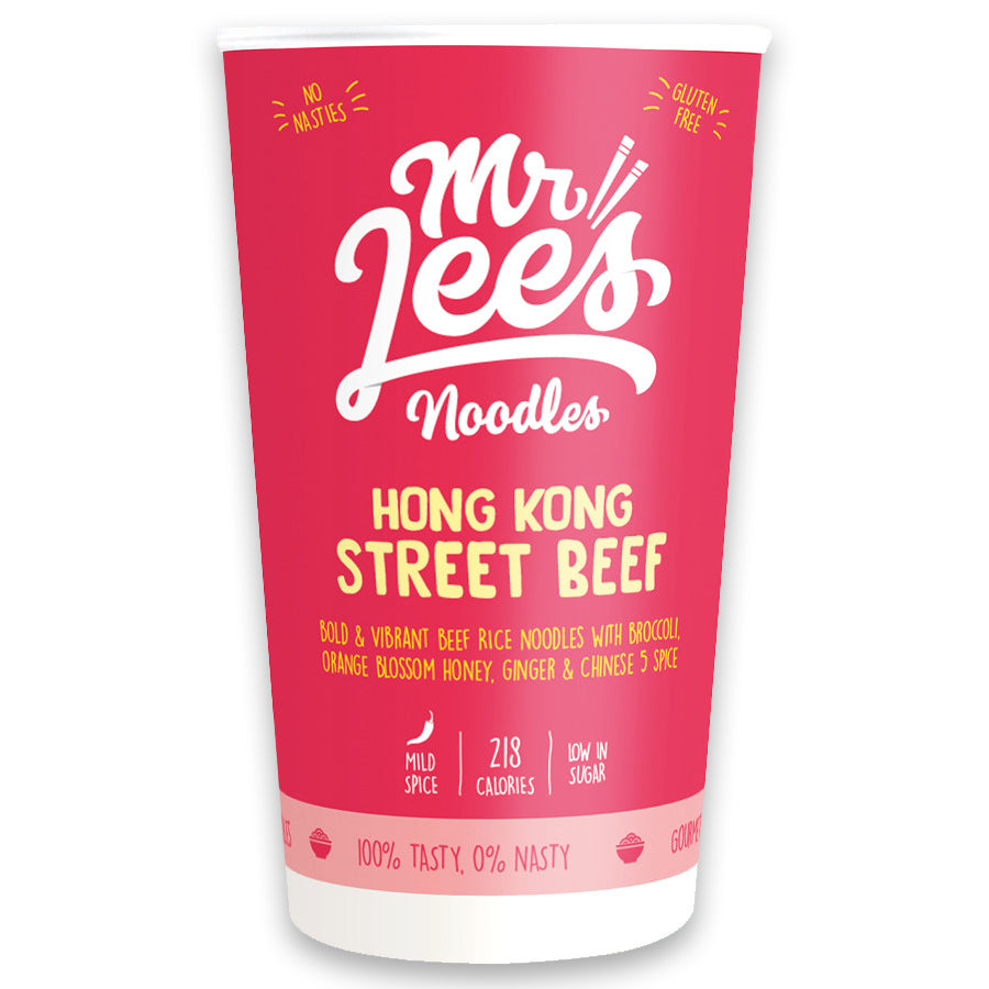 Mr Lees Hong Kong Street Beef Instant Noodles Cup 58.5g