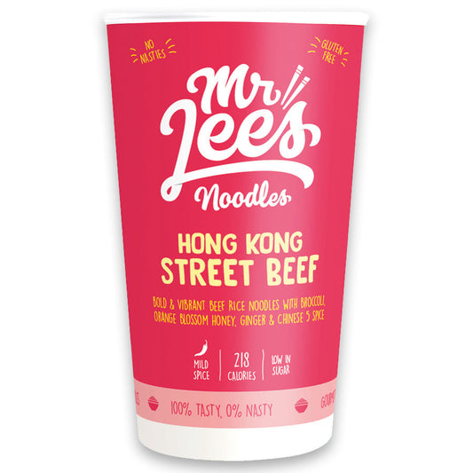 Mr Lees Hong Kong Street Beef Instant Noodles Cup 58.5g