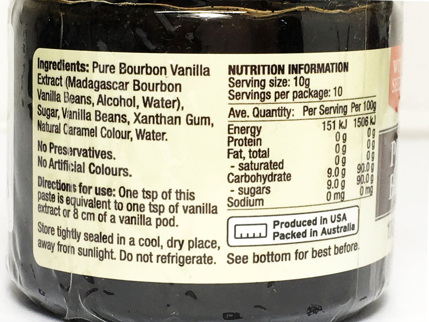 Chef's Choice Pure Vanilla Bean Paste with Seeds 100g