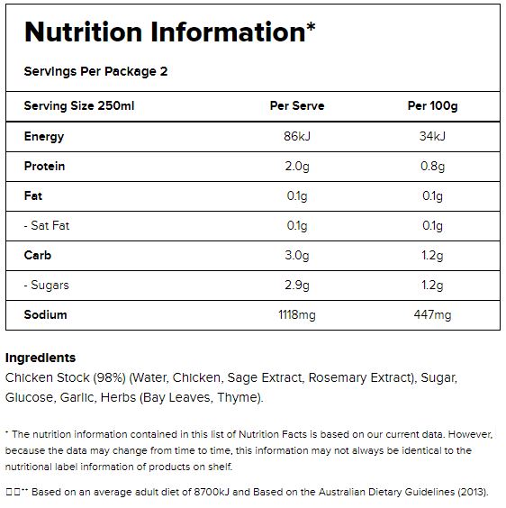 Campbells Real Stock Chicken 1L