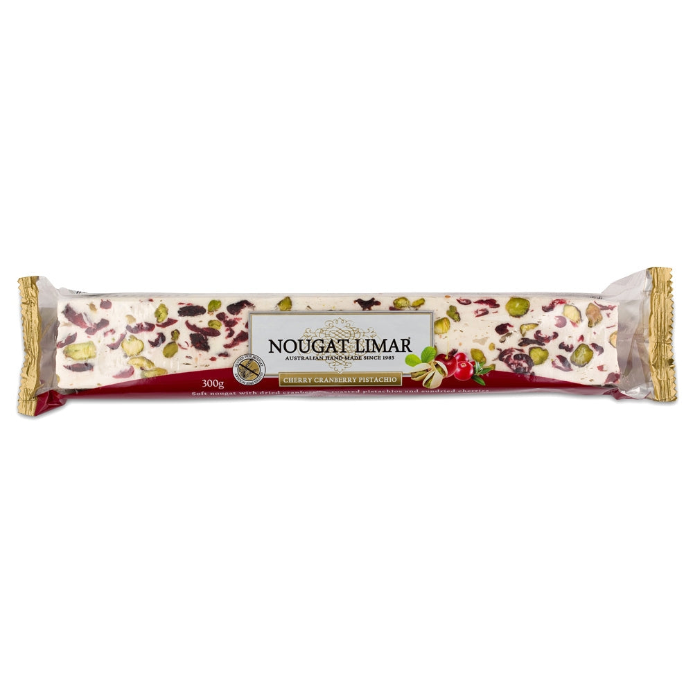 Nougat Limar - Cherry Cranberry Pistachio | Harris Farm Online