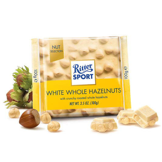 Ritter Sport White Whole Hazelnuts 100g