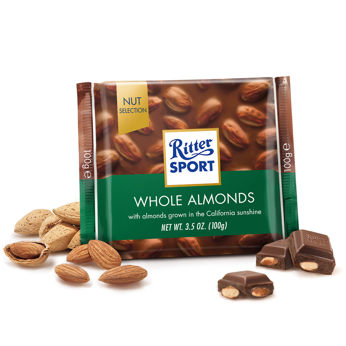 Ritter Sport Whole Almonds 100g