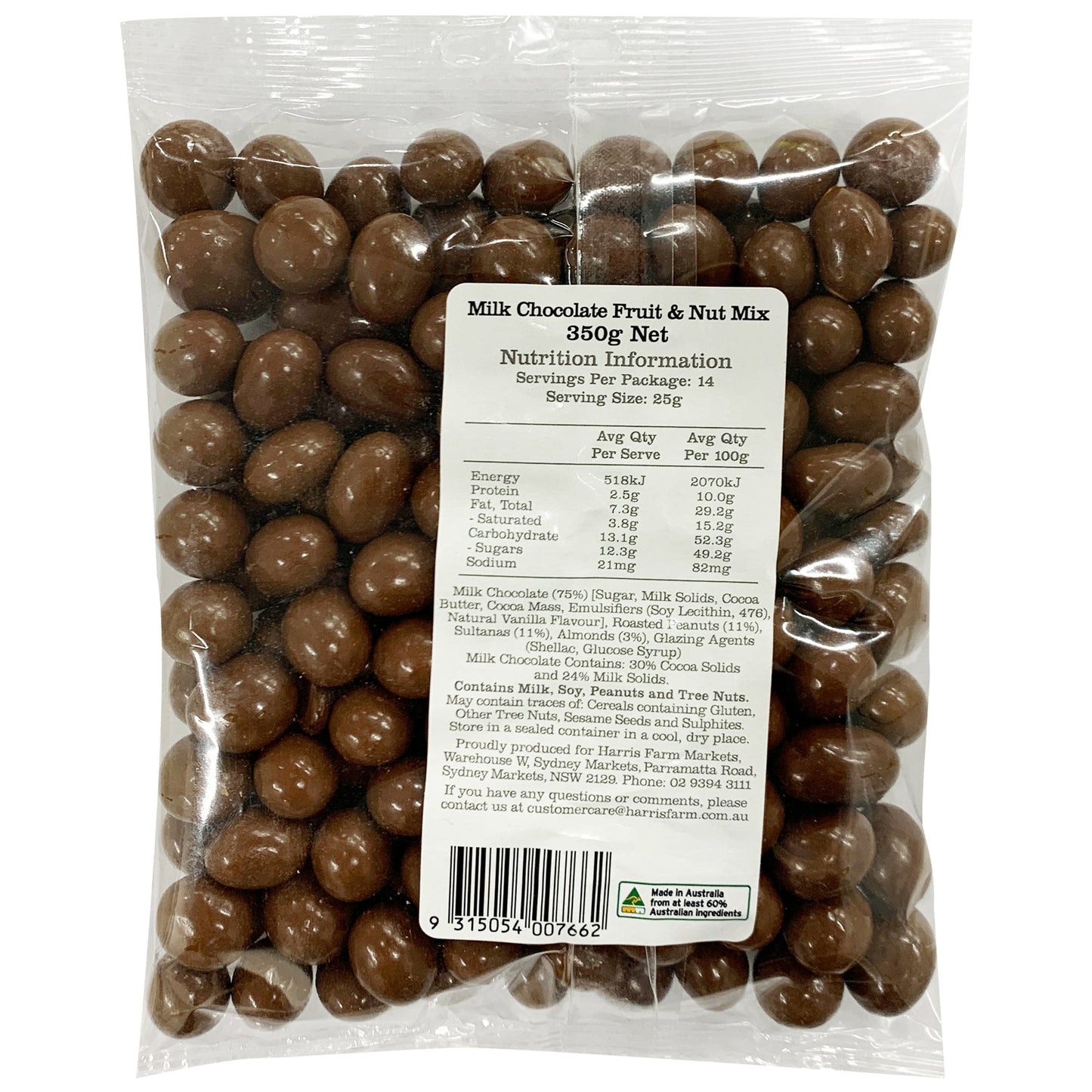 Harris Farm Milk Chocolate Fruit and Nut | Harris Farm Online