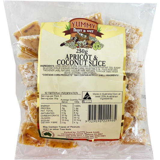 Yummy - Apricot & Coconut Slice | Harris Farm Online