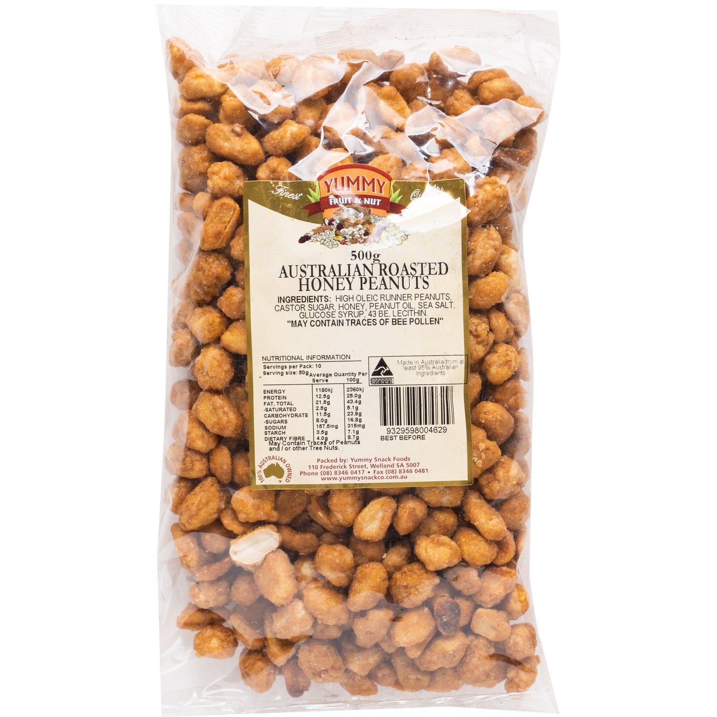 Yummy Australian Roasted Honey Peanuts | Harris Farm Online