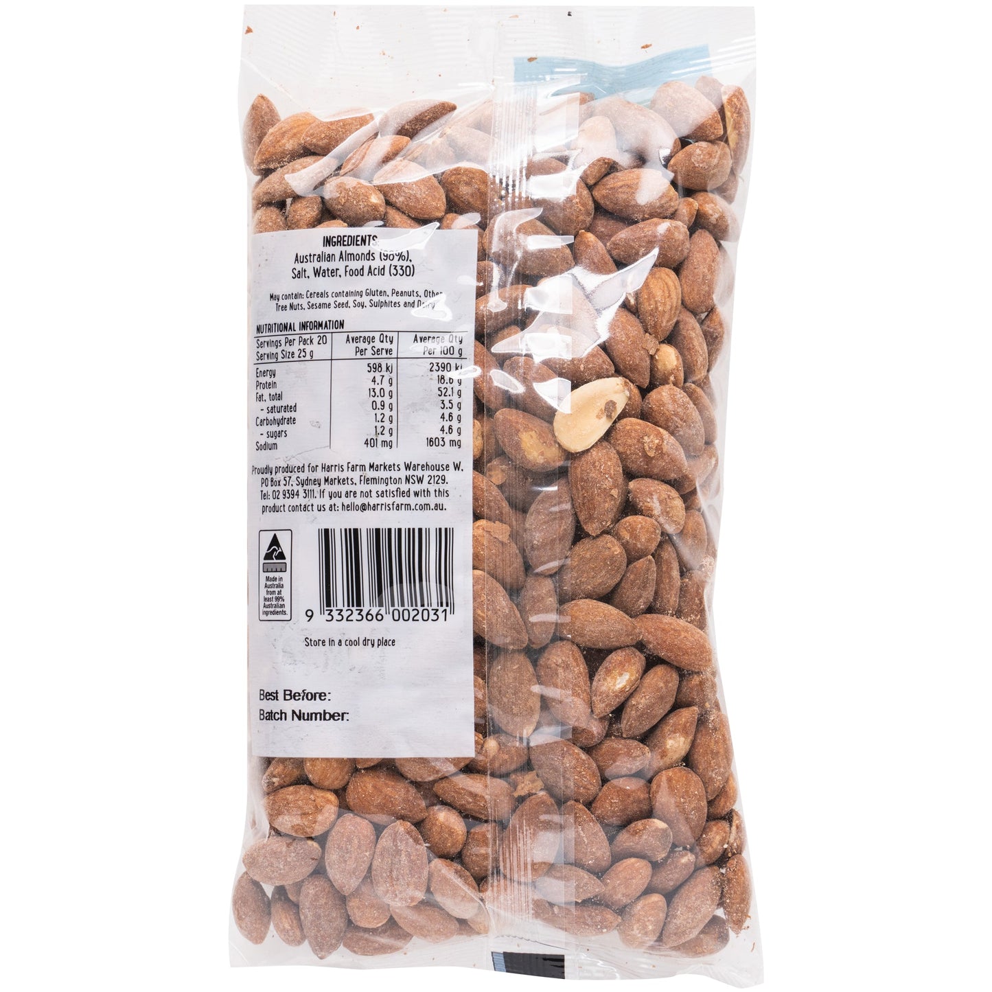 Harris Farm Almonds Smoked 500g