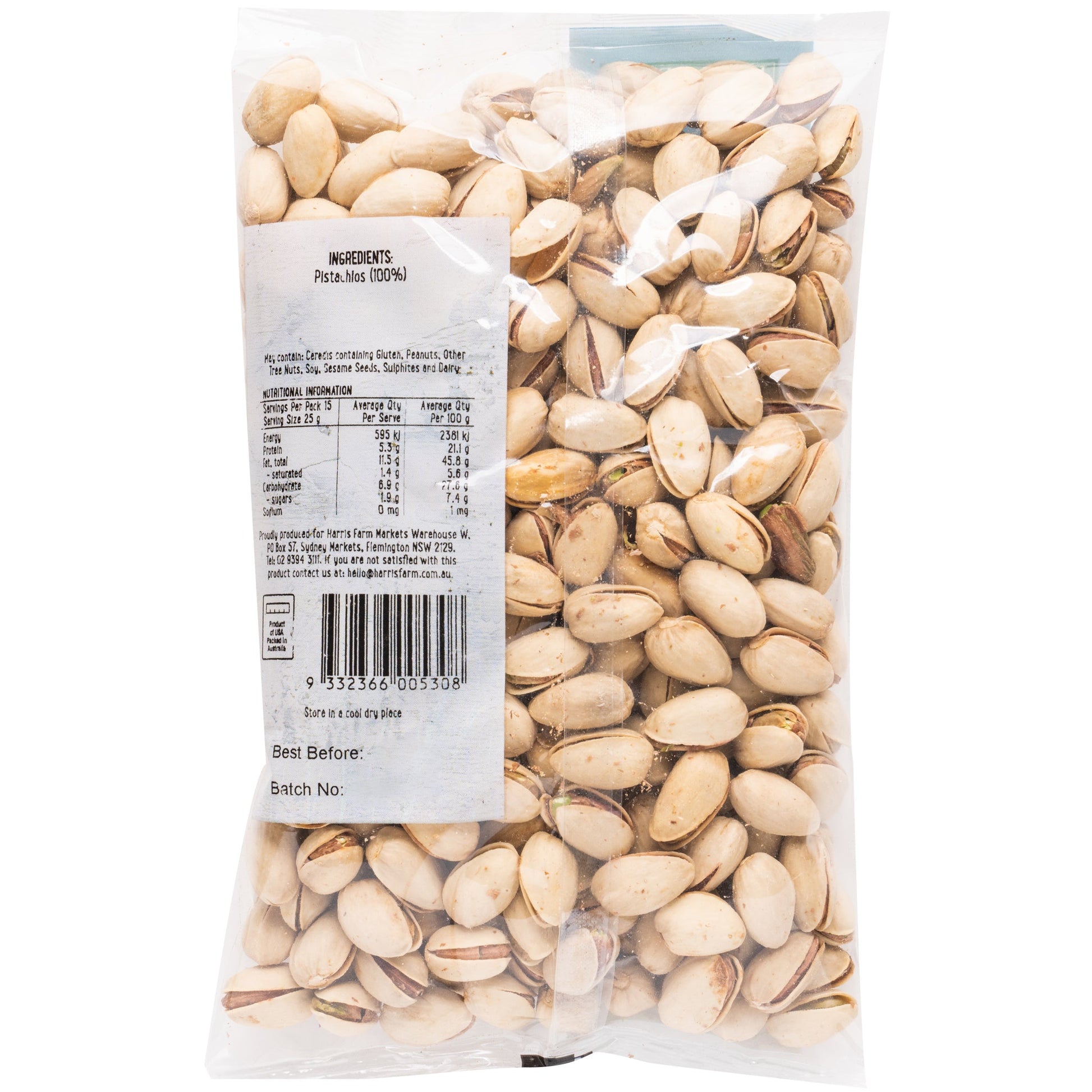 Harris Farm Pistachios Roasted and Unsalted | Harris Farm Online