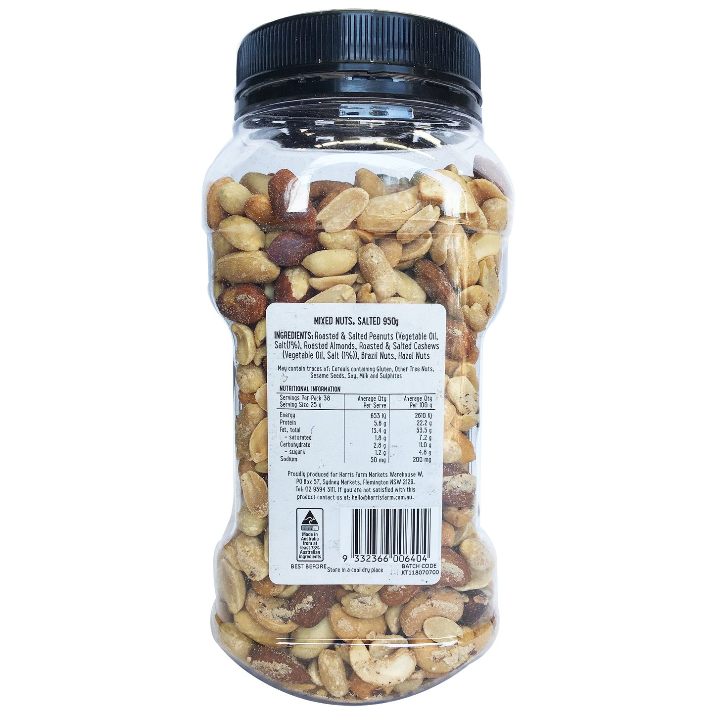 Harris Farm Mixed Nuts Salted 950g