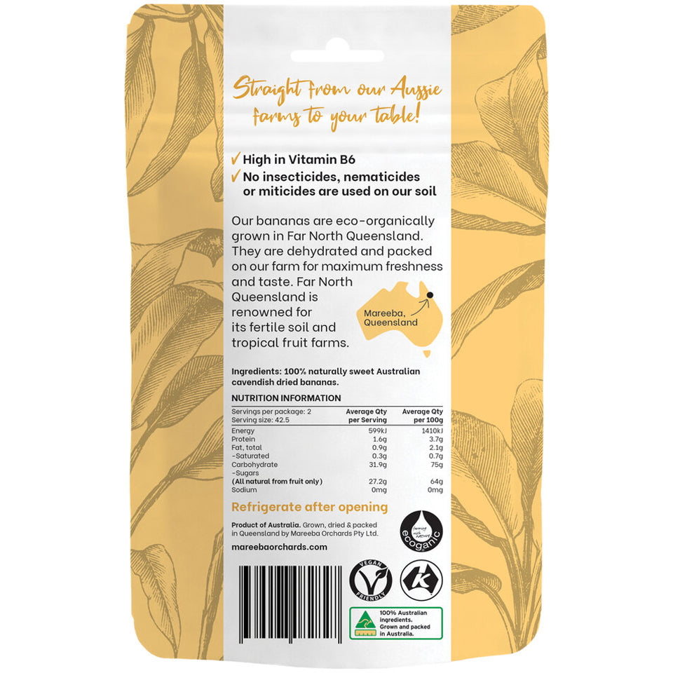 Mareeba Orchards Australian Dried Banana | Harris Farm Online