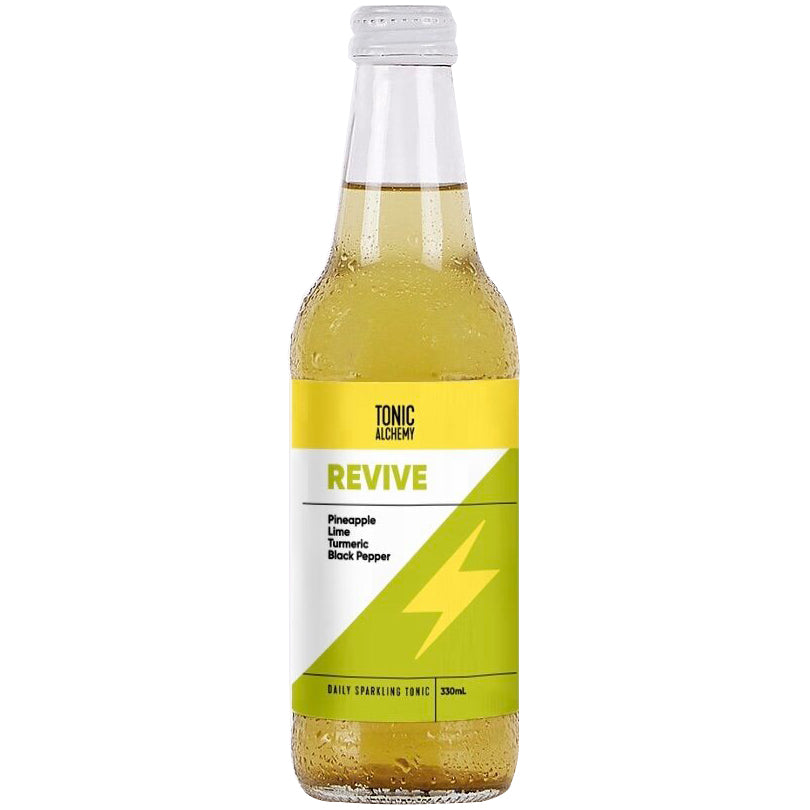 Tonic Alchemy Revive Sparkling Tonic Pineapple, Lime, Turmeric and Black Pepper | Harris Farm Online