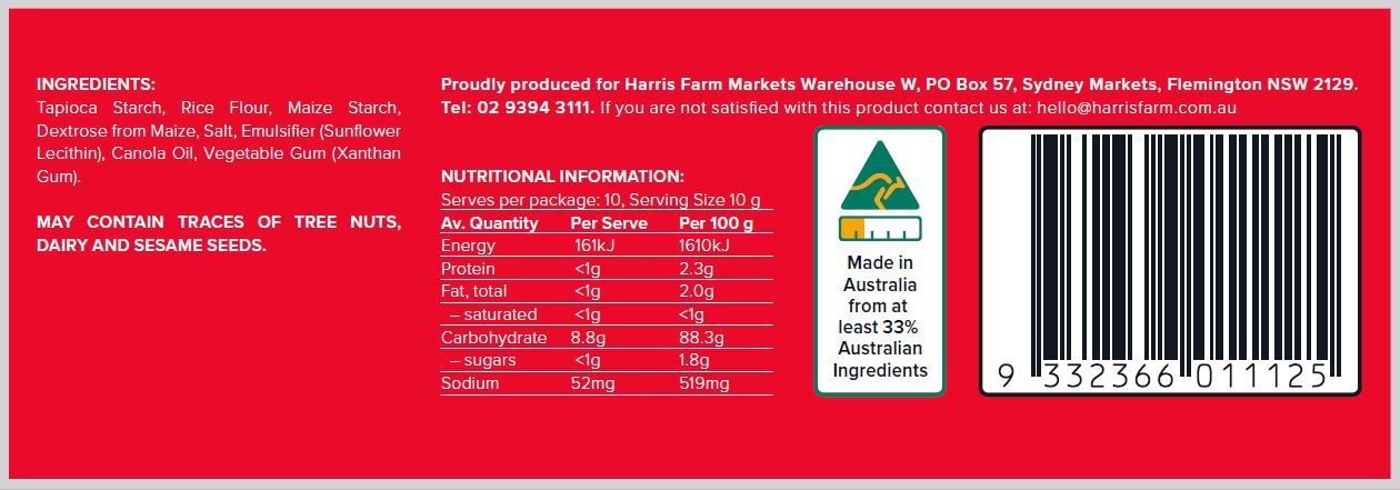 The Crackery Gluten Free Wafer Cracker | Harris Farm Online