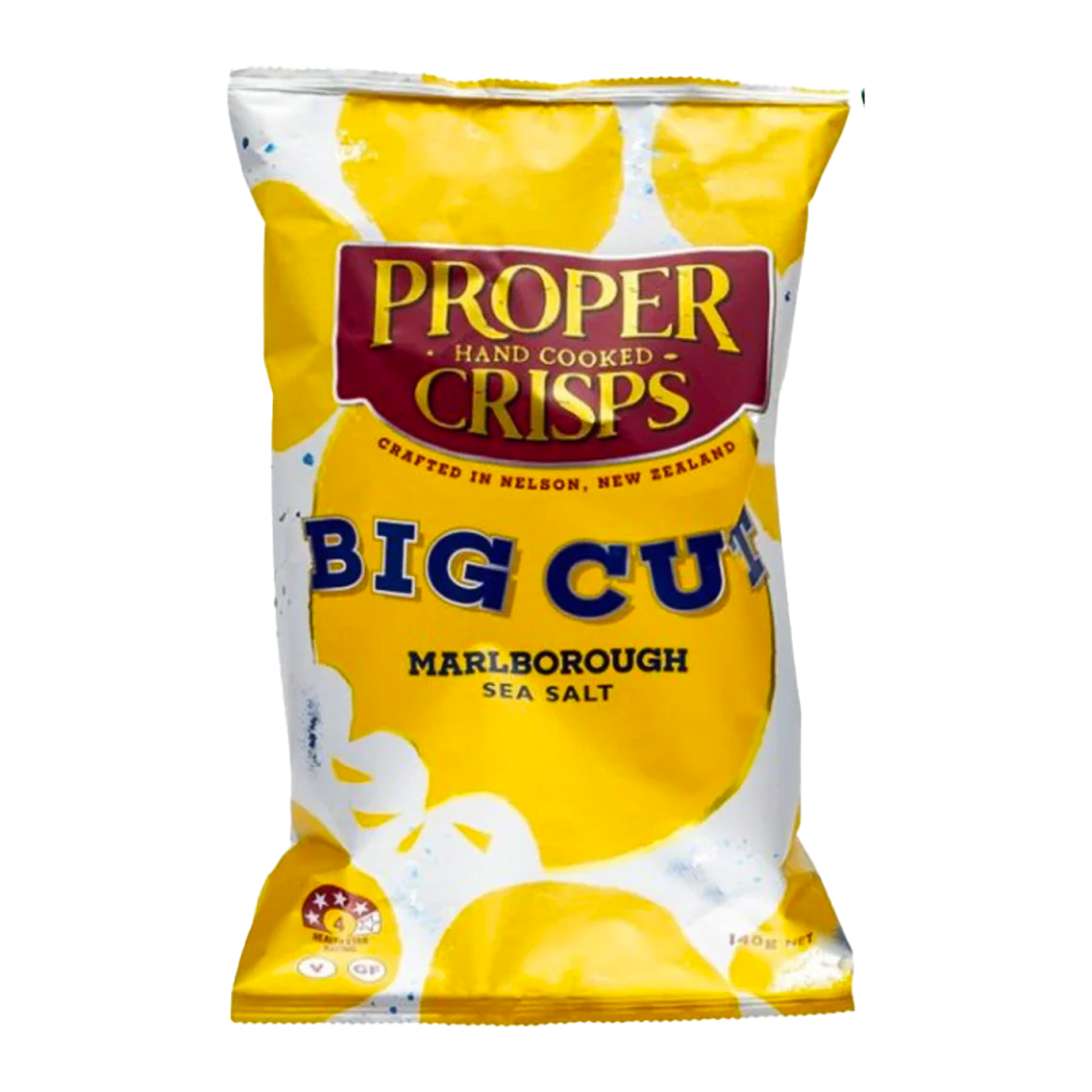 Proper Crisps Big Cut Marlborough Sea Salt 140g