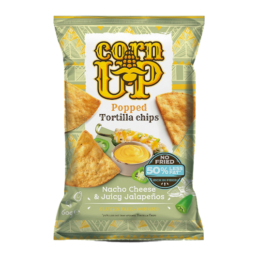 Corn Up Tortilla Nacho Cheese and Jalapeno 60g