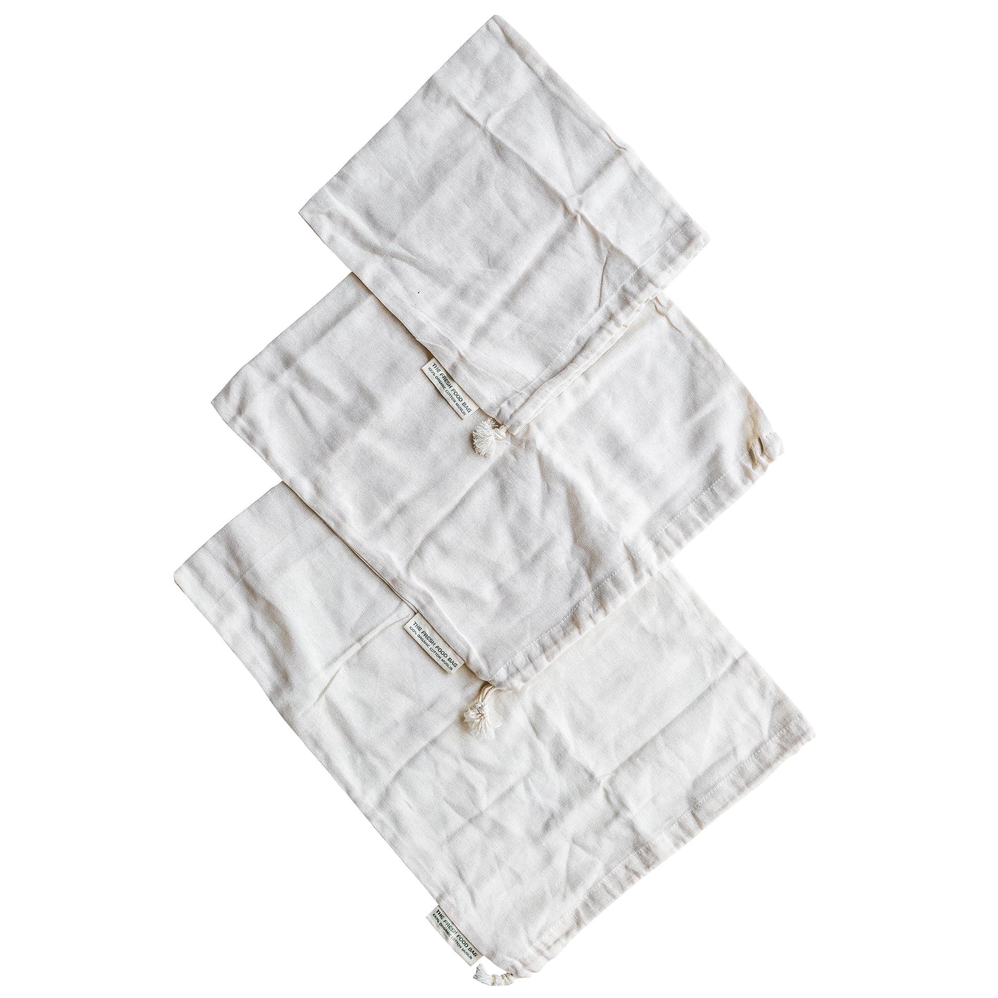 Harris Farm Reusable Organic Cotton Muslin Fruit and Veg Bags x3