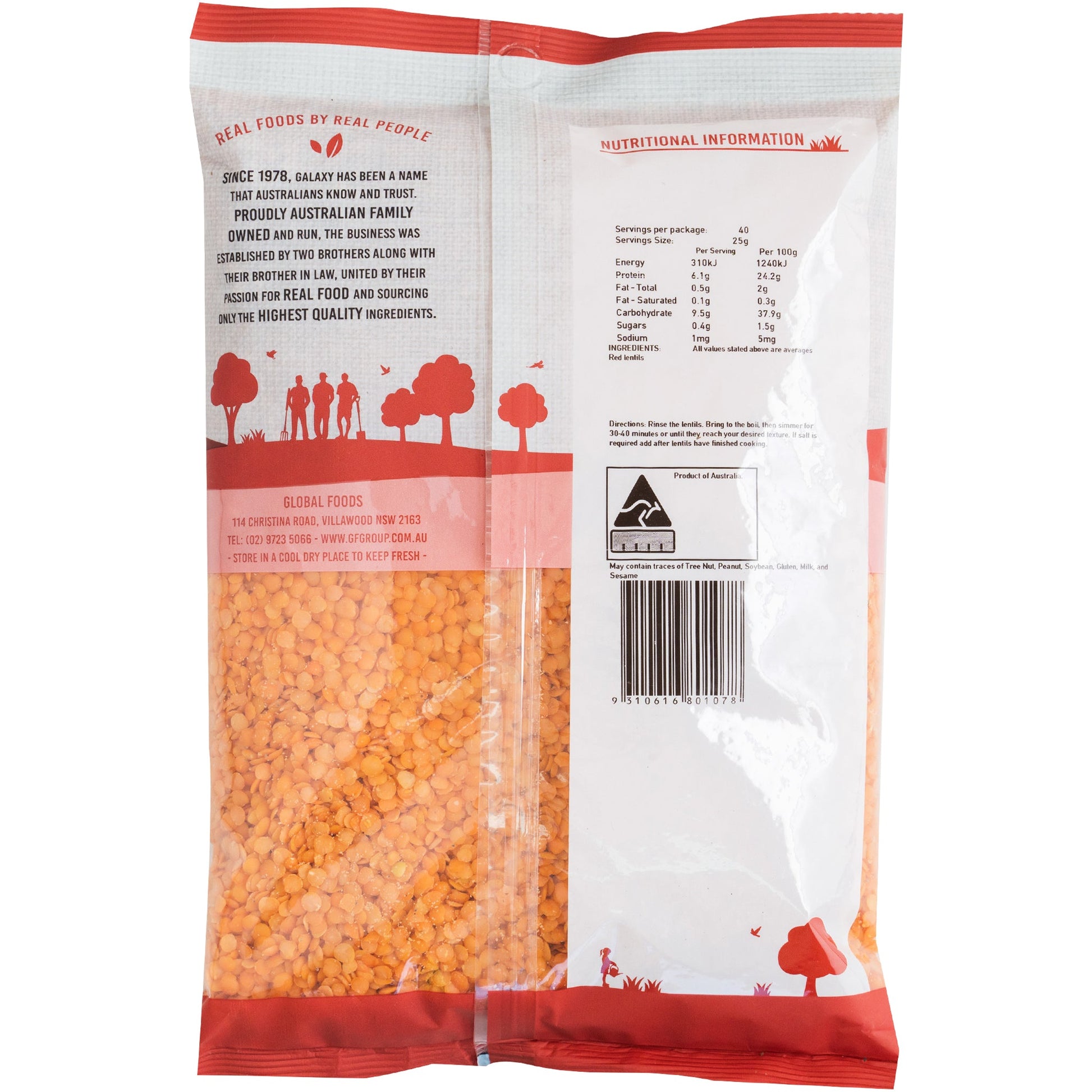 Galaxy Red Lentils | Harris Farm Online