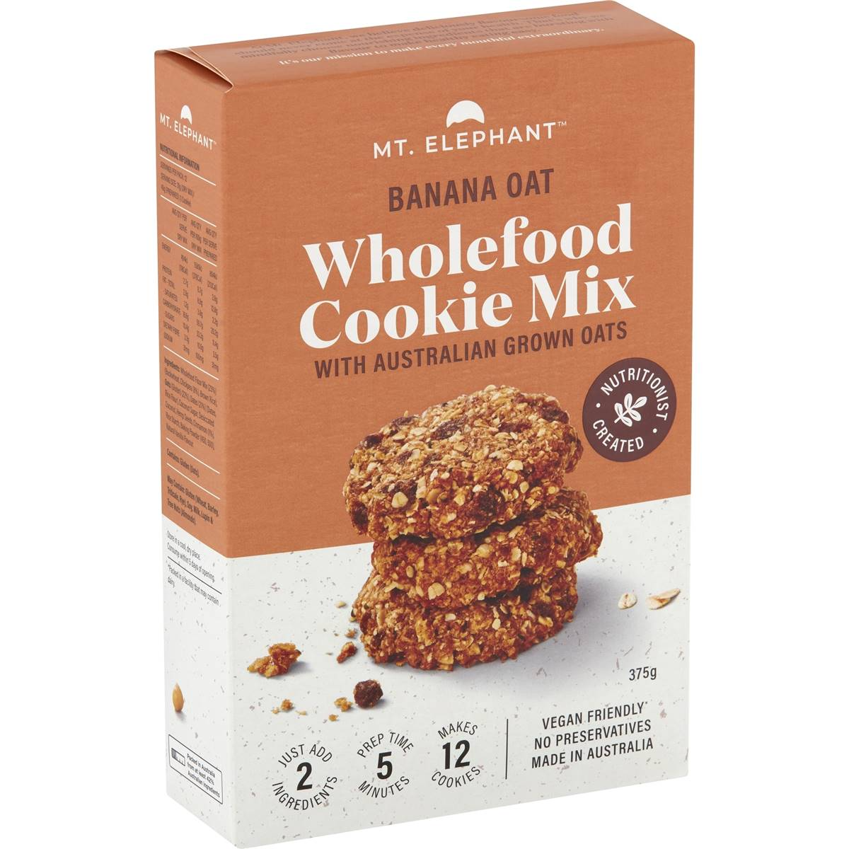 Mt Elephant Banana Oat Superfood Cookie Mix 375g