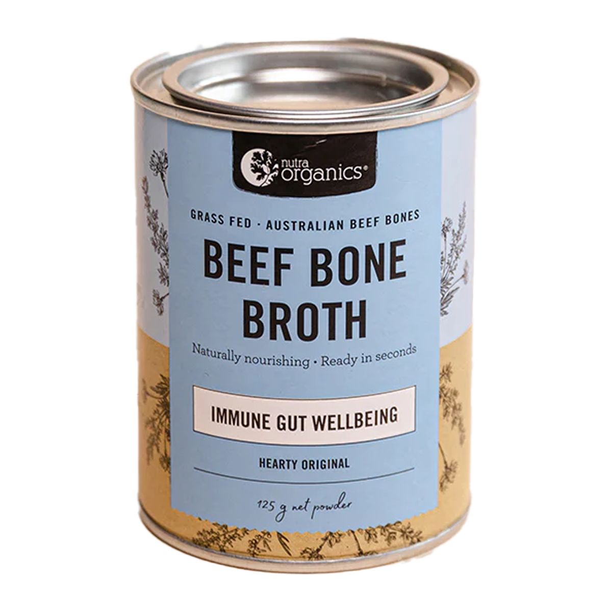 Nutra Organics Hearty Beef Bone Broth Original 125g