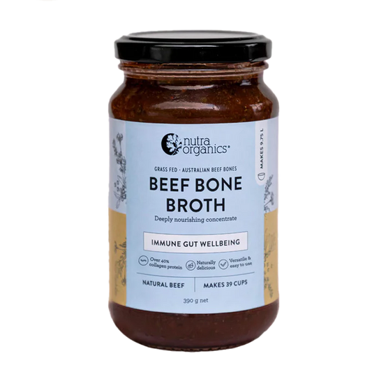 Nutra Organics Beef Bone Broth Natural 390g