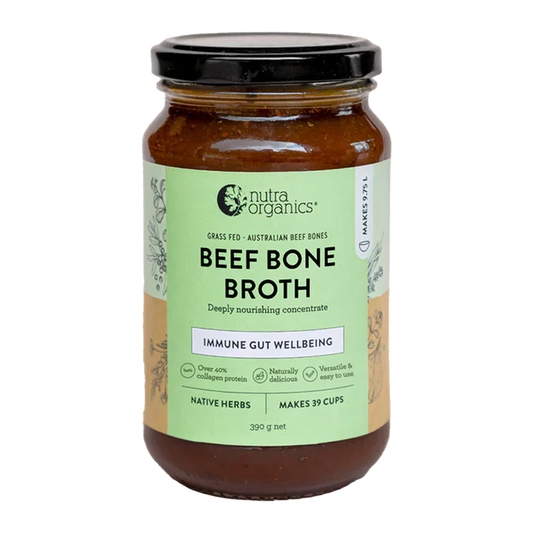 Nutra Organics Beef Bone Broth Native Herb 390g