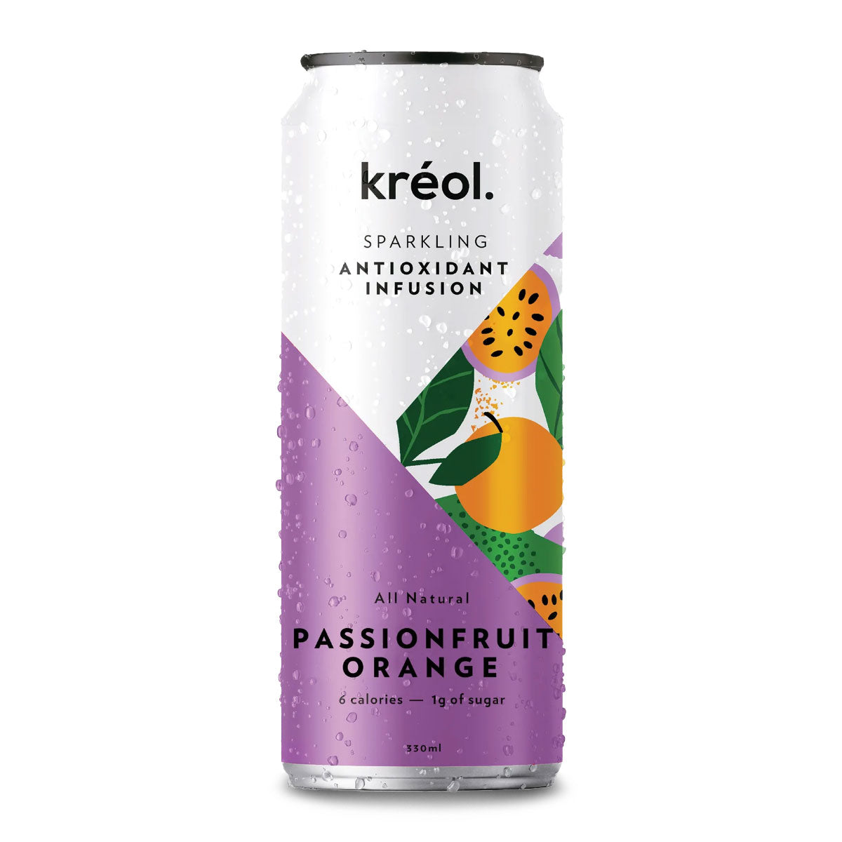 Kreol Sparkling Drink Passionfruit and Orange 330ml | Harris Farm Online