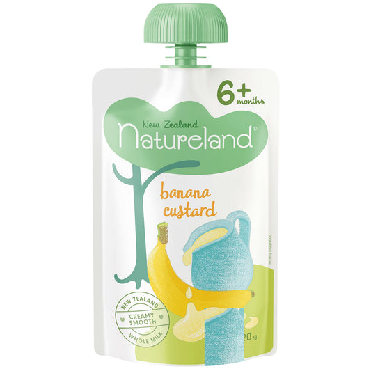 NZ Natureland Banana Custard 6+ Months 120g