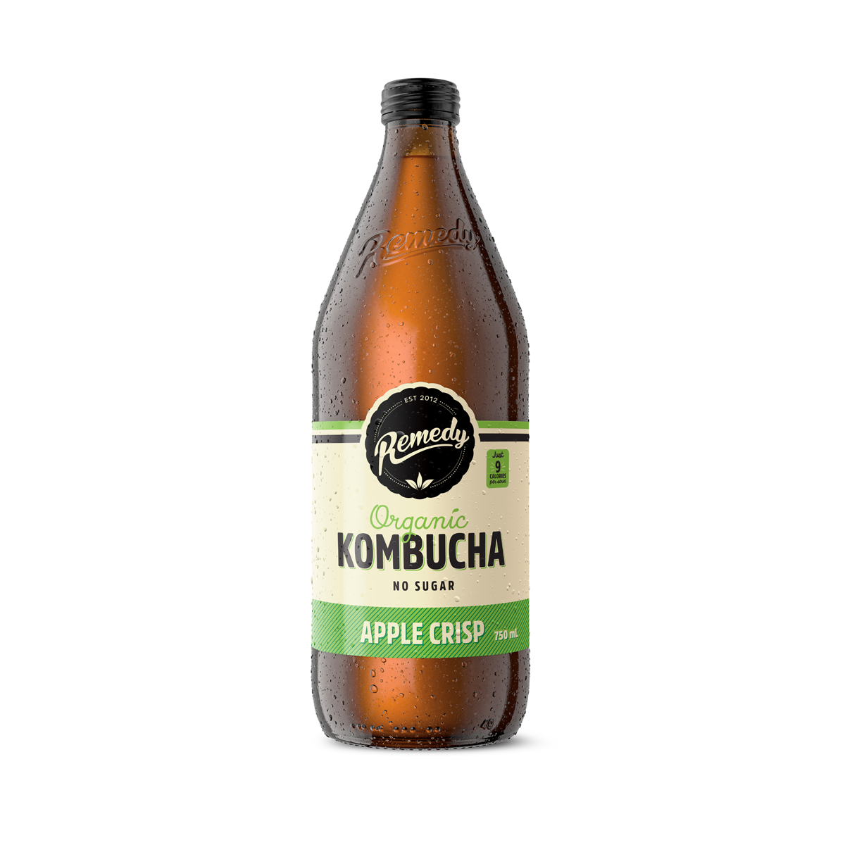 Remedy Organic Kombucha Apple Crisp 750ml