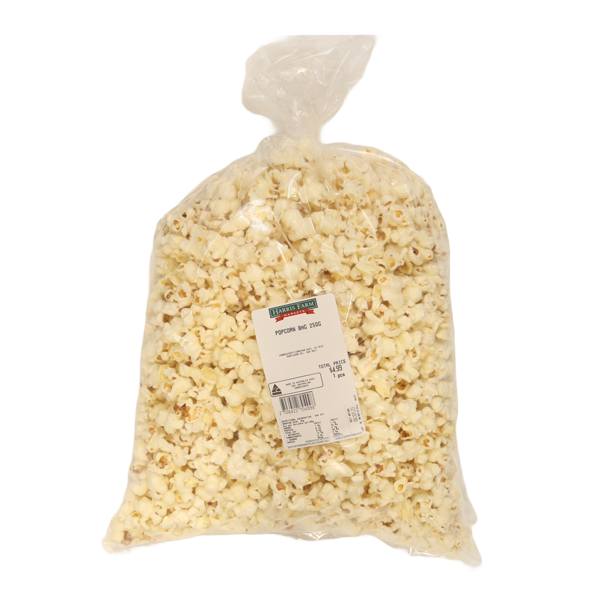 Harris Farm Popcorn Bag 250g