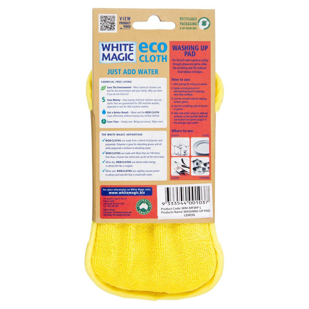 White Magic Eco Kitchen Washing Pad Lemon , Grocery-Cleaning - HFM, Harris Farm Markets
 - 2