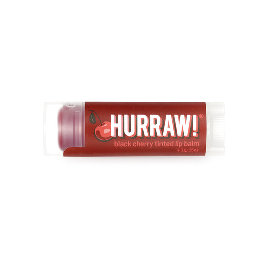 Hurraw Black Cherry Tinted Lip Balm each