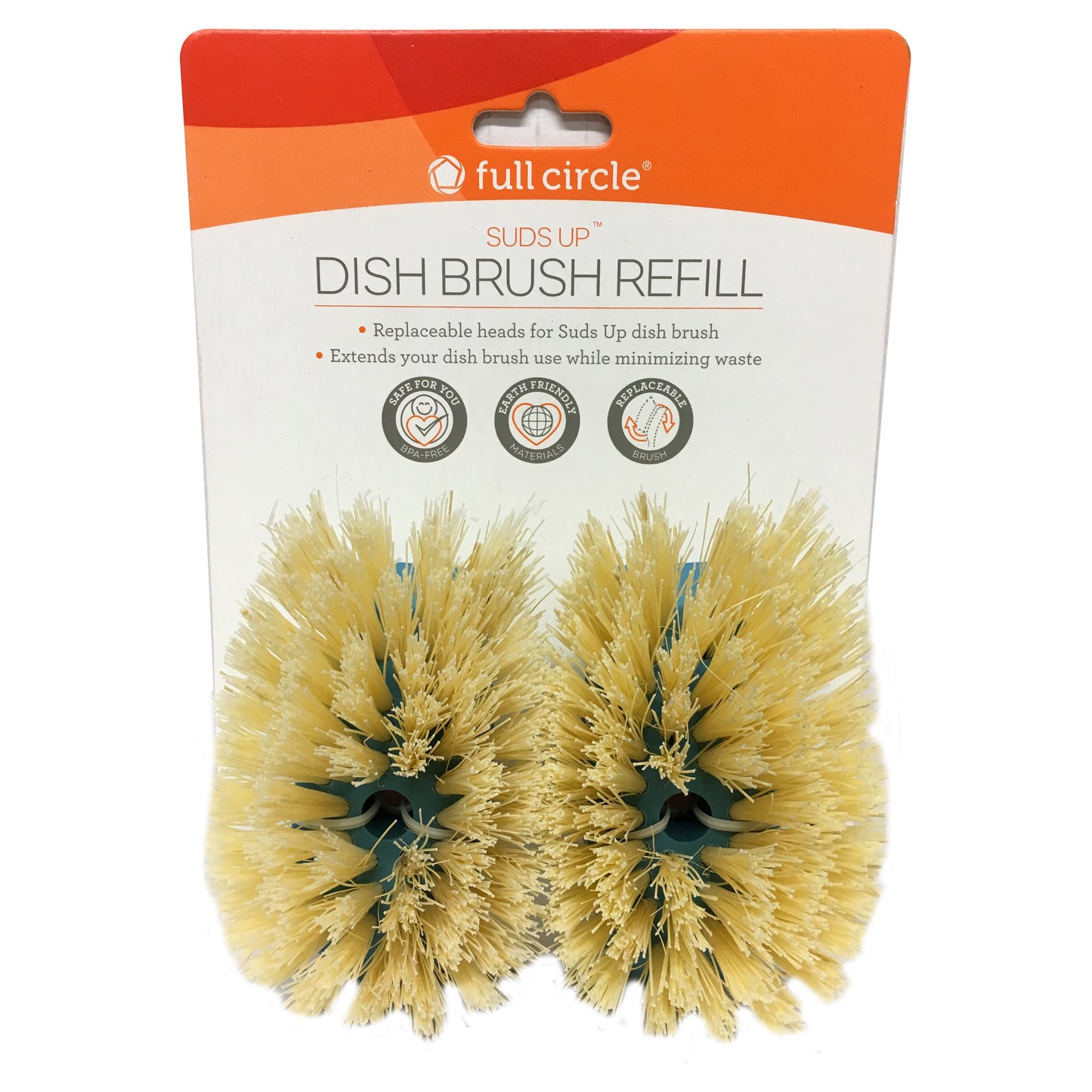 Full Circle Suds Up Dish Brush Refill 2pk