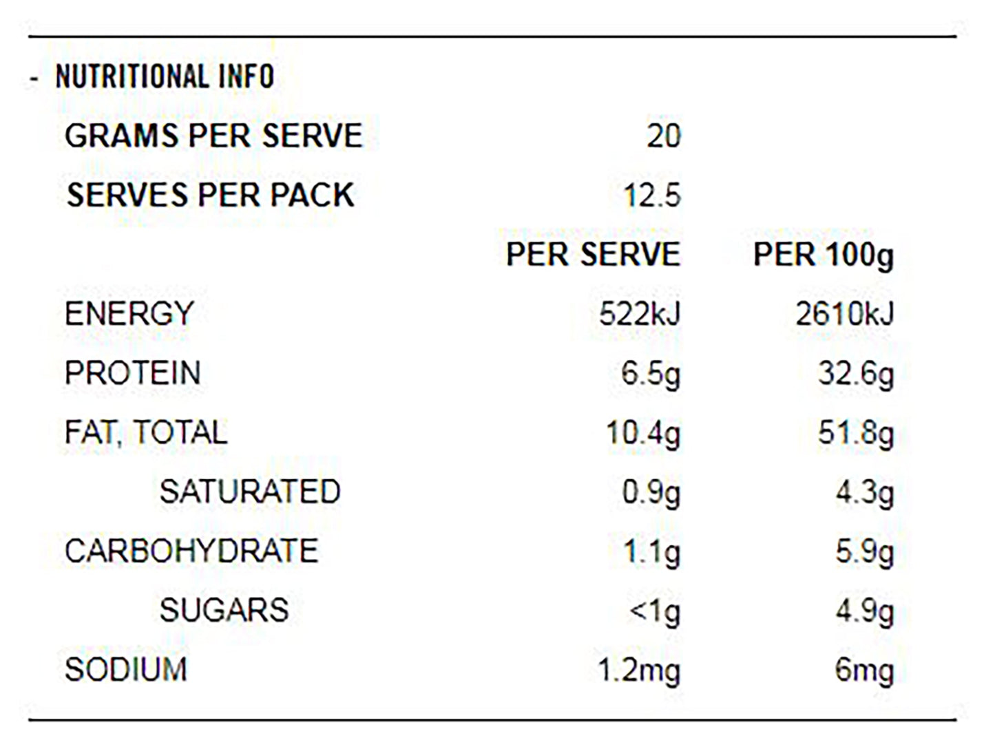 Noya Almond Chia Nut and Seed Butter 250g