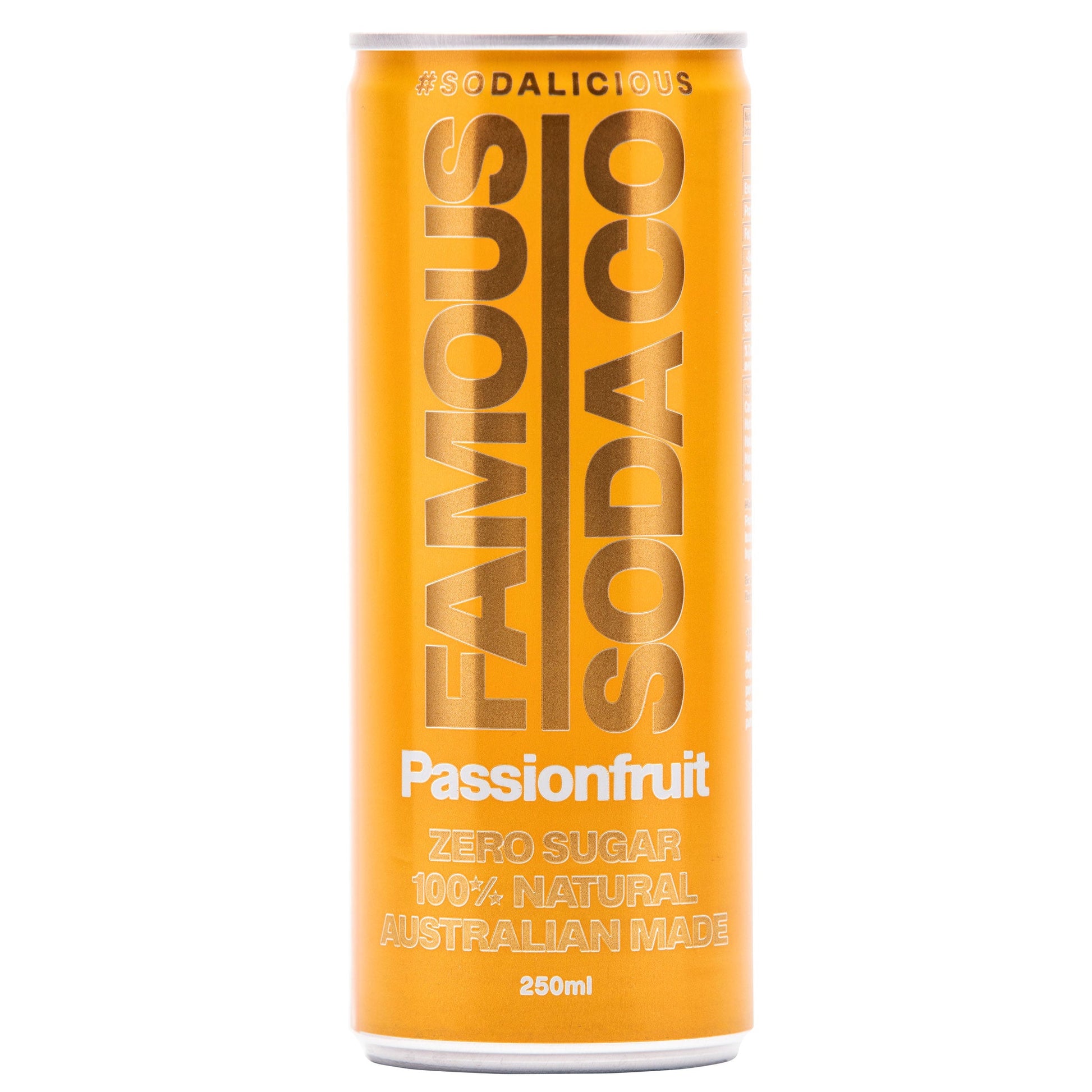 Famous Soda Co. Sugar Free Passionfruit | Harris Farm Online