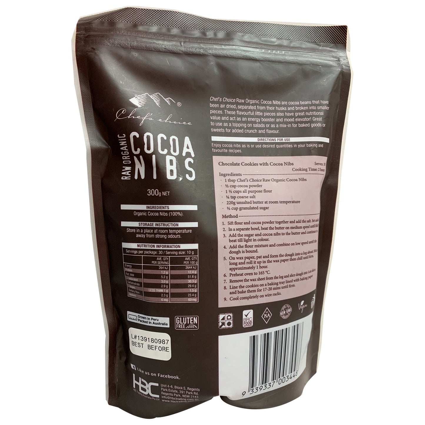 Chef's Choice Organic Raw Cacao Nibs | Harris Farm Online