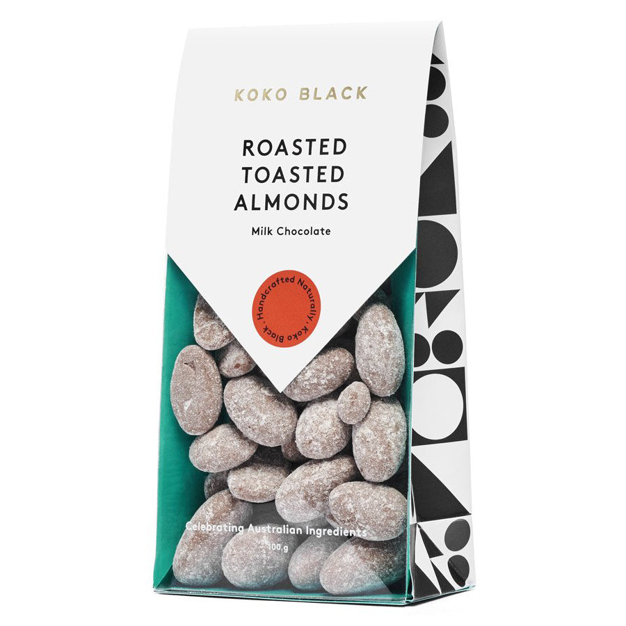 Koko Black Milk Chocolate Roasted Toasted Almonds | Harris Farm Online