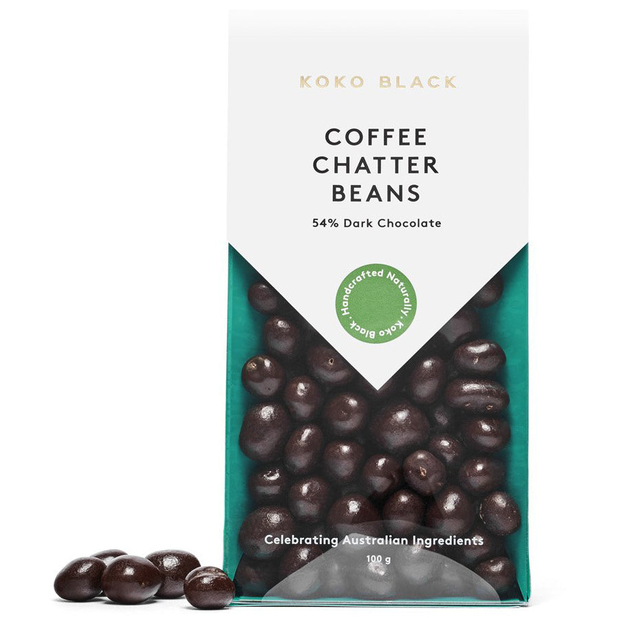 Koko Black Dark Chocolate Coffee Chatter Beans | Harris Farm Online