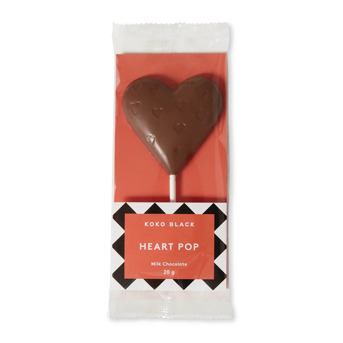 Koko Black Heart Pop Milk Chocolate 20g