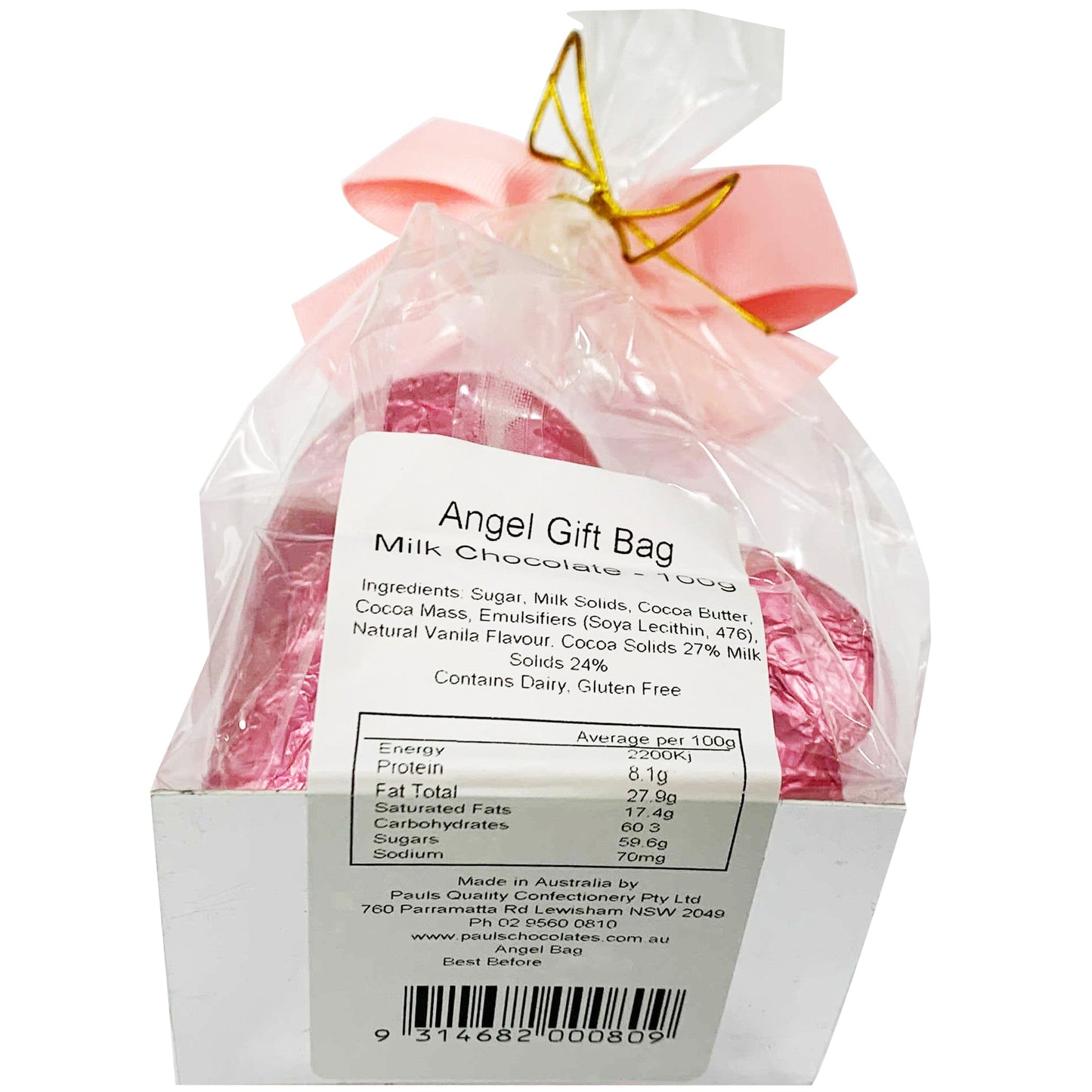 Pauls Quality Confectionery Angel Gift Bag Milk Chocolate | Harris Farm Online