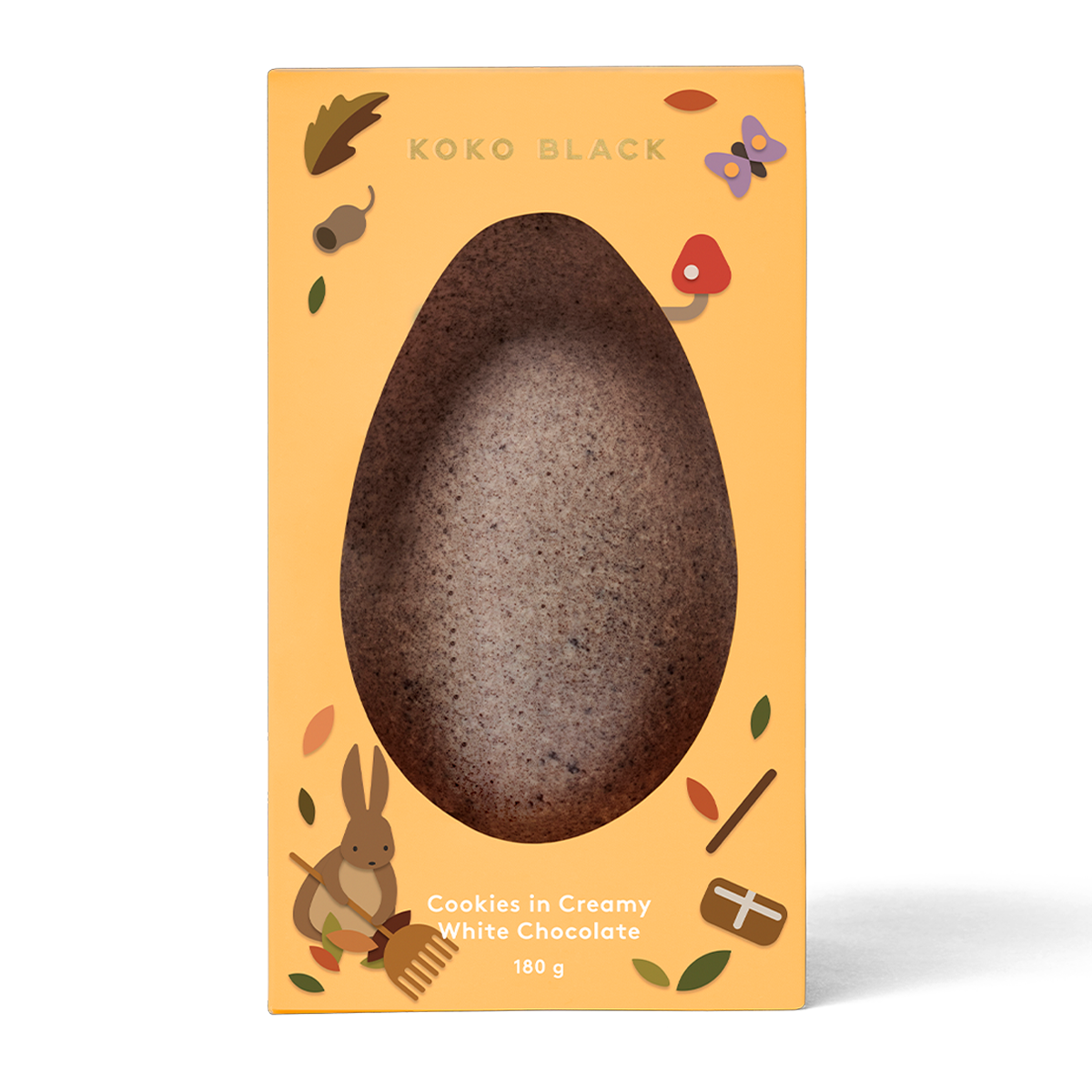 Koko Black Cookies in Creamy White Chocolate Egg 180g