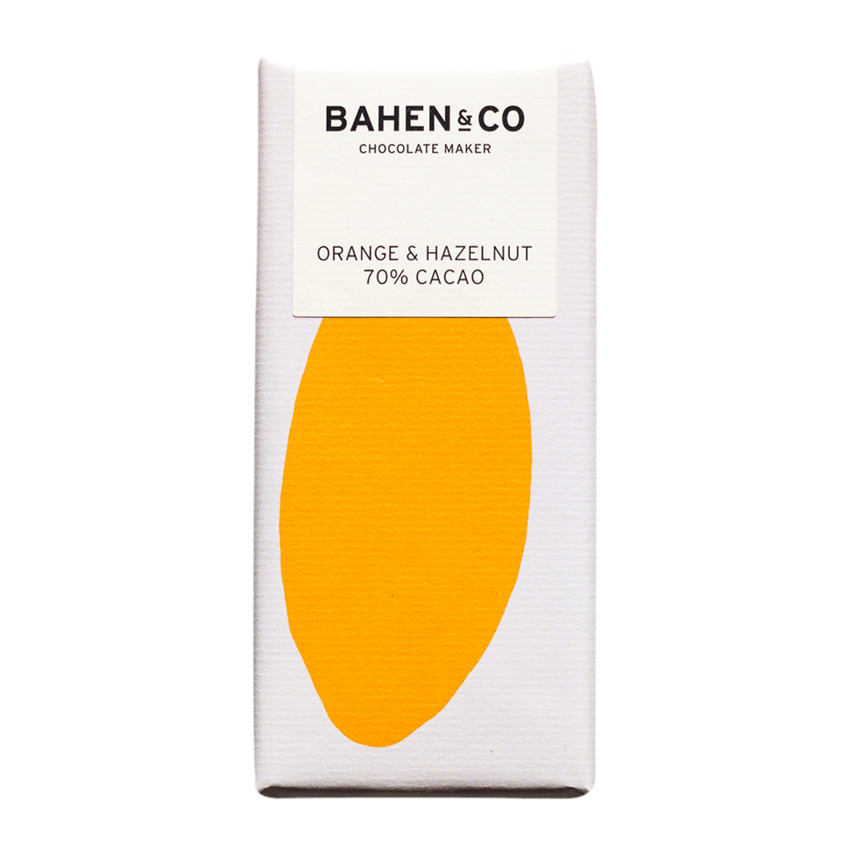 Bahen and Co Orange and Hazelnut Chocolate 75g