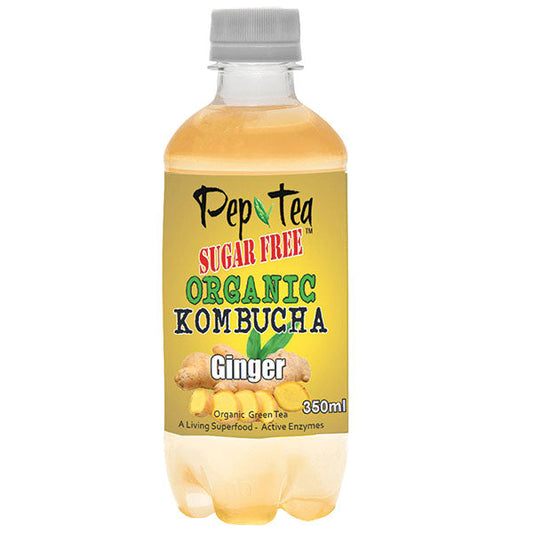 PepTea Organic GreenTea Kombucha Ginger | Harris Farm Online