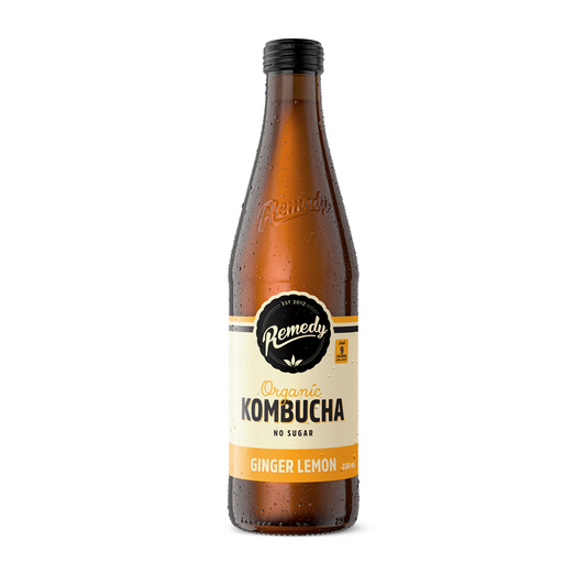 Remedy Drinks Organic Kombucha Ginger Lemon 330ml