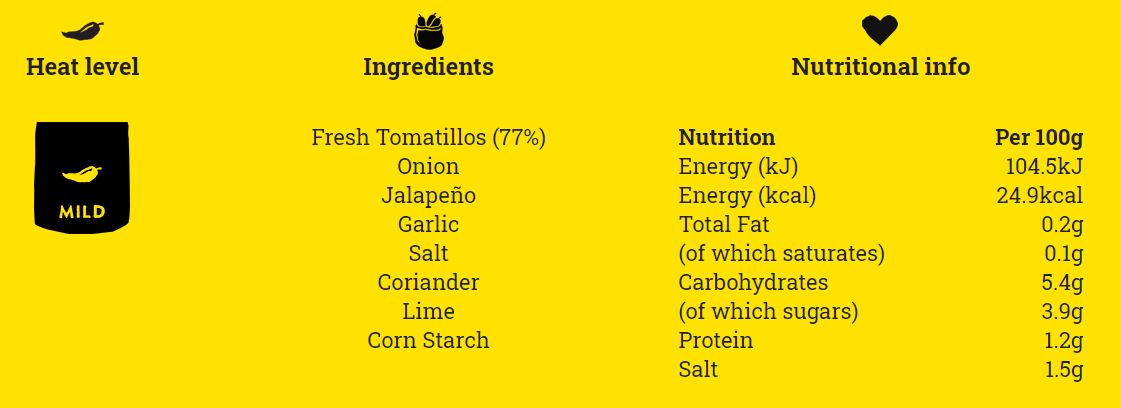 Gran Luchito Zingy and Tangy Tomatillo Salsa | Harris Farm Online